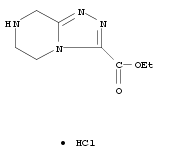 1,2,4-Triazolo[4,3-a]pyrazine-3-carboxylic acid, 5,6,7,8-tetrahydro-, ethyl ester, hydrochloride